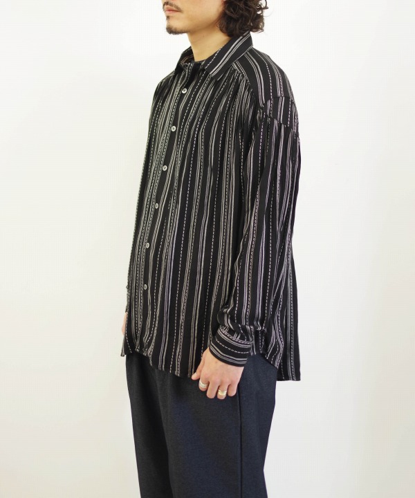 エーアイイー/AiE　Painter Shirt - Rayon Dobby Stripe