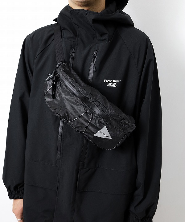 and wander/アンドワンダー sil waist bag [バッグ(ショルダーバッグ