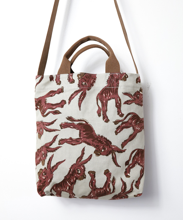 ボヘミアンステッチ トートラタンバッグ (BLACK / BEIGE) Bohemians/ボヘミアンズ DONKEY TOTE BAG M（全2色） [バッグ