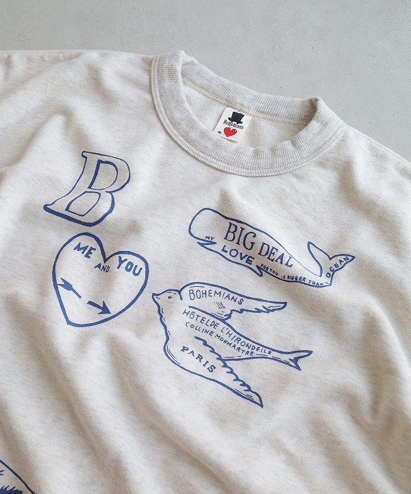 ボヘミアンズ/Bohemians SIGN BOARD LT SWEAT LS TEE｜MAPS 通販