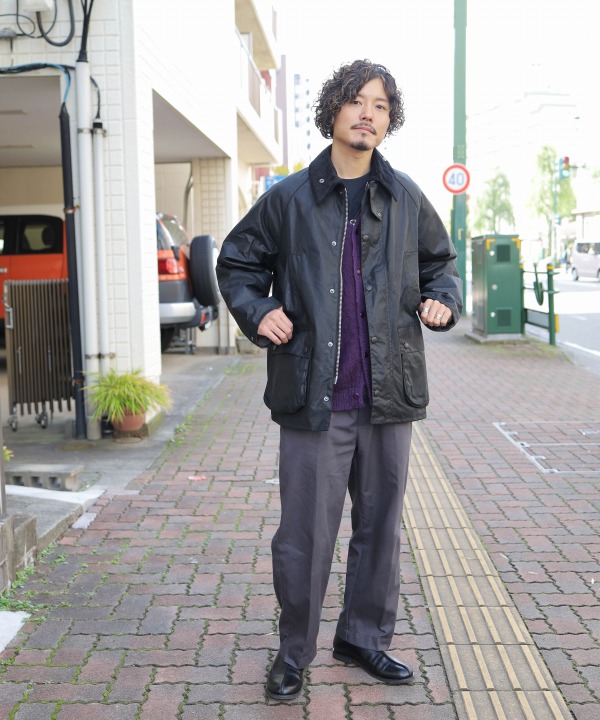 Barbour バブアー OS WAX BEDALE GRAY グレー 38 | www