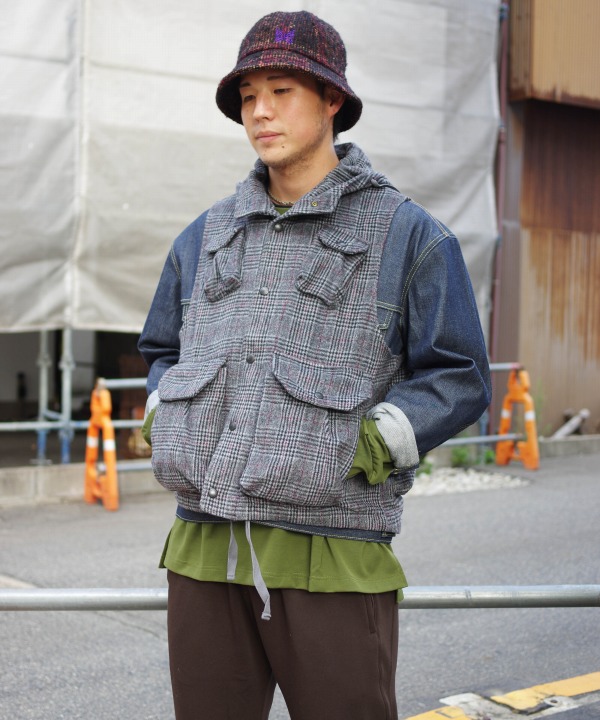 エンジニアド ガーメンツ/Engineered Garments Field Vest - Wool Glen Plaid