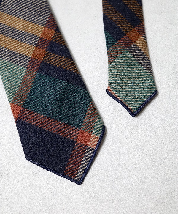 【USA製】エンジニアードガーメンツ オリーブ チェック ネクタイ★ エンジニアド ガーメンツ ENGINEERED GARMENTS ネクタイ メンズ