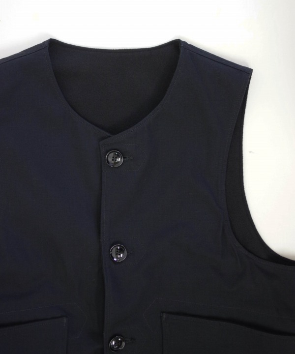 Engineered Garments Over Vest Heavyweight Cotton Ripstop/ベスト/L/コットン/BLK