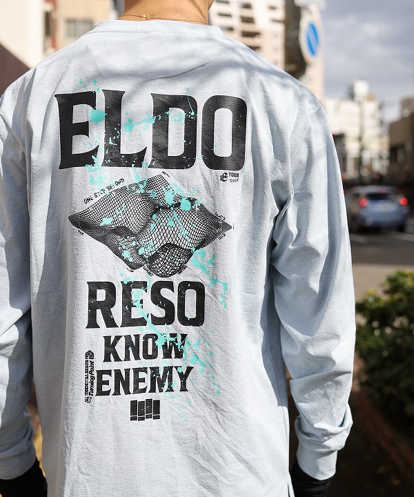 エルドレッソ/ELDORESO Splashes Long Tee（全2色） [カットソー(長袖