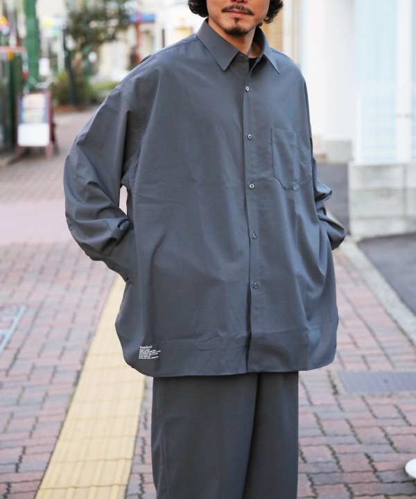 フレッシュサービス/FreshService WOOLY CLOTH REGULAR COLLAR SHIRT ...