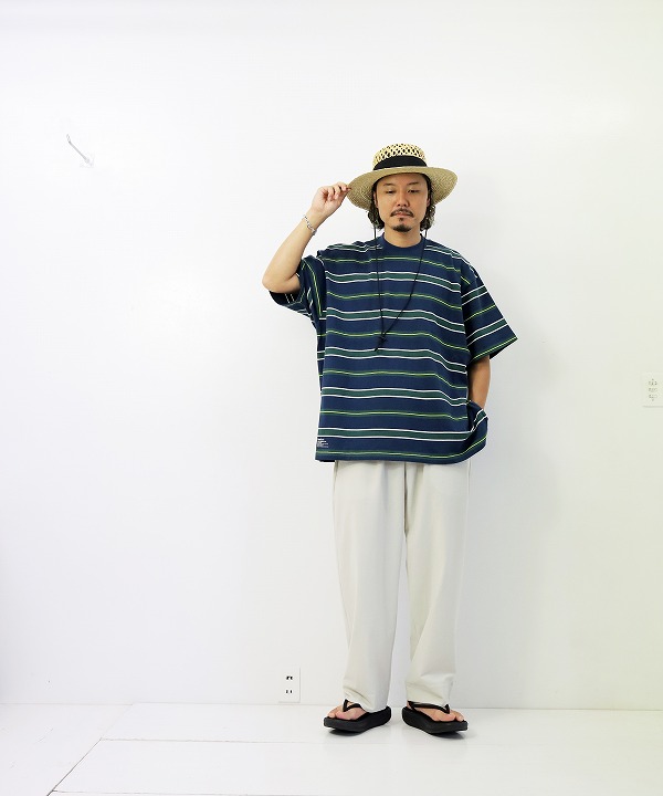 フレッシュサービス/FreshService　MULTI BORDER S/S TEE