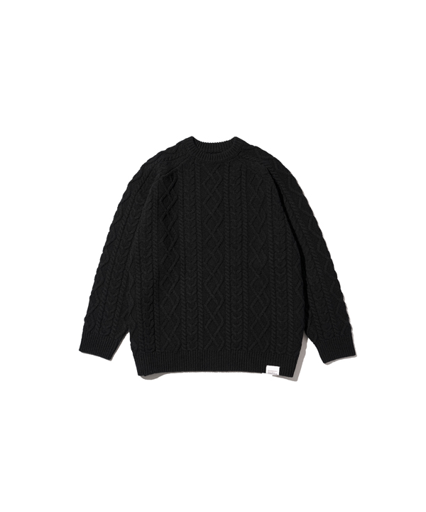 フレッシュサービス　TECH FISHERMAN SWEATER フレッシュサービス/FreshService SHETLAND WOOL x SOLOTEX® TECH