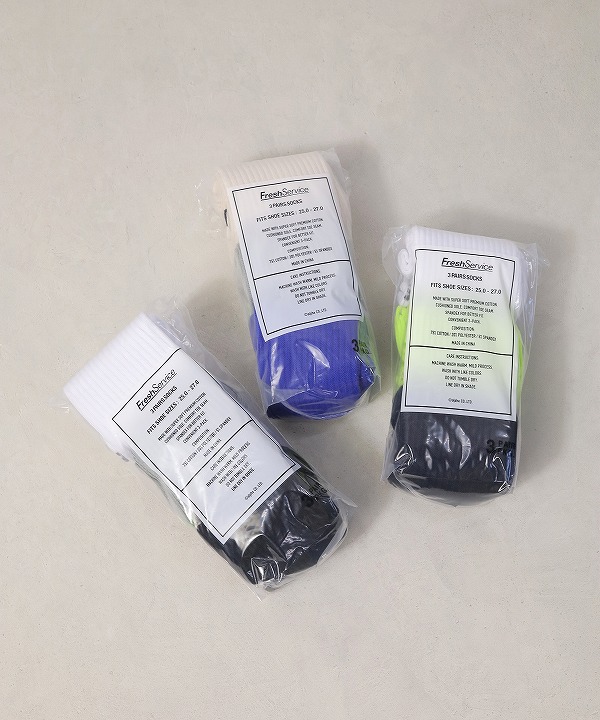 フレッシュサービス　3点セット FreshService | フレッシュサービス ORIGINAL SOCKS(3足セット)
