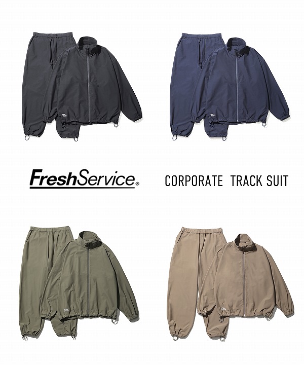 M 黒　FreshService CORPORATE TRACK SUIT 新品 FreshService CORPORATE TRACK SUIT – NCNR WEB STORE
