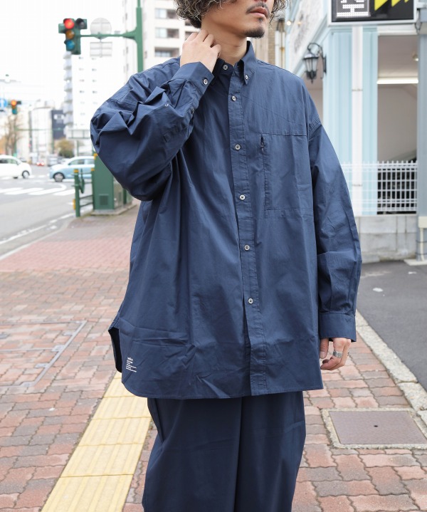 21SS 新品 FreshService BD シャツ BLUE サイズF