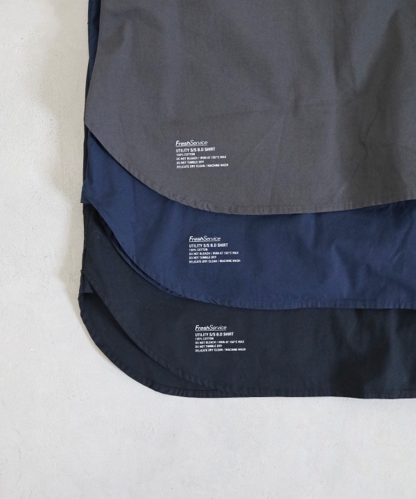 フレッシュサービス/FreshService UTILITY S/S B.D SHIRT（全3色