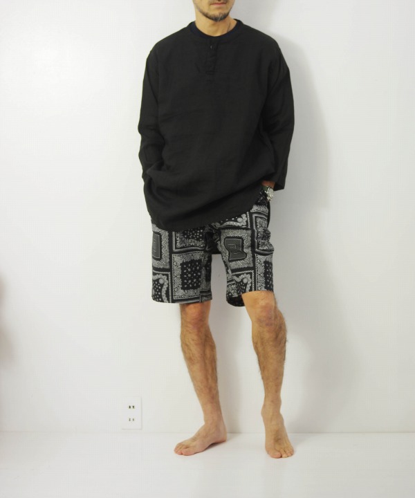 定番スタイル GRAMICCI グラミチ GLR NNショーツ バンダナ柄 ブラック