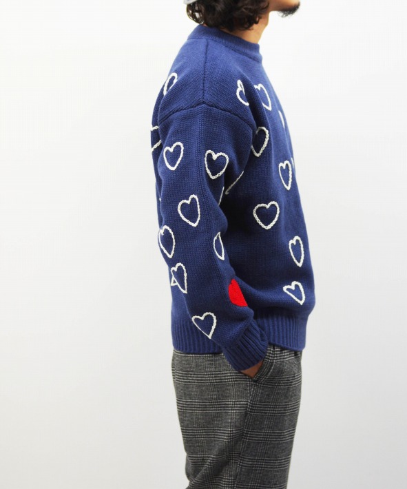 Chah Chah/チャーチャー HEARTFULL HAND EMBROIDERY KNIT [ニット 