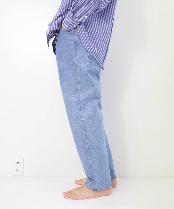 HATSKI/ハツキ Loose Tarpered Denim - Ice Blue 【MAPSの定番 