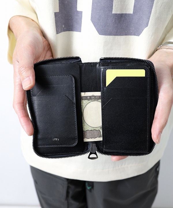 小物 ITTI Cristy Smart Mid WLT.5(KUROZAN) CRISTY SMART MID WLT.5 | Mini wallet made from black