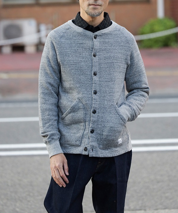 ケパニ/Kepani ラフィー裏起毛 ALBANY CREW CARDIGAN0（全2色