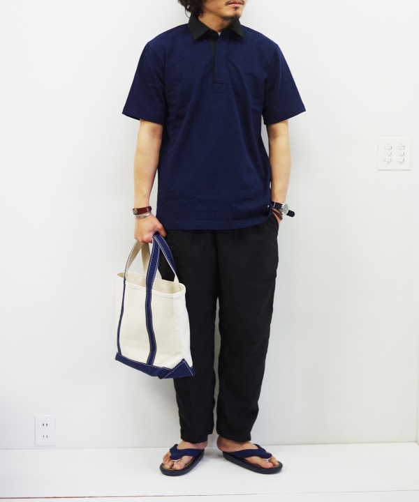 モデル175cm 63kg Mサイズを着用しています。