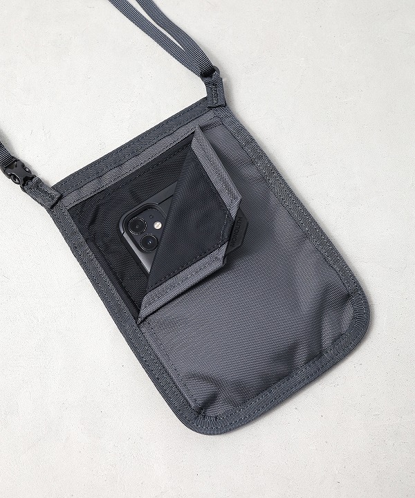 モノリス/MONOLITH NECK POUCH STANDARD S - STONE GRAY