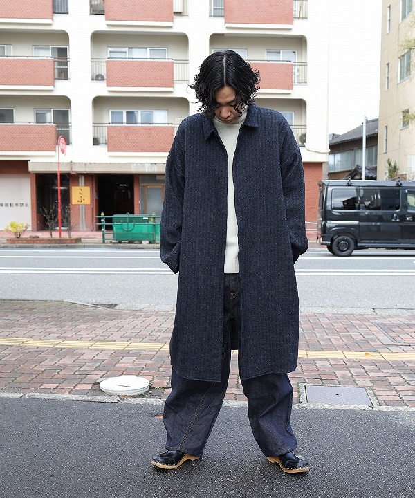 ムヤ/MUYA Herringbone livery coat soutien collar｜MAPS 通販 【正規