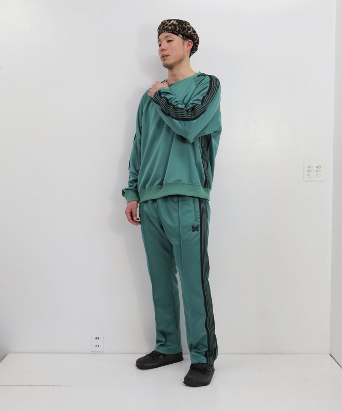 L Needles track crew neck shirtトープ　パンツ