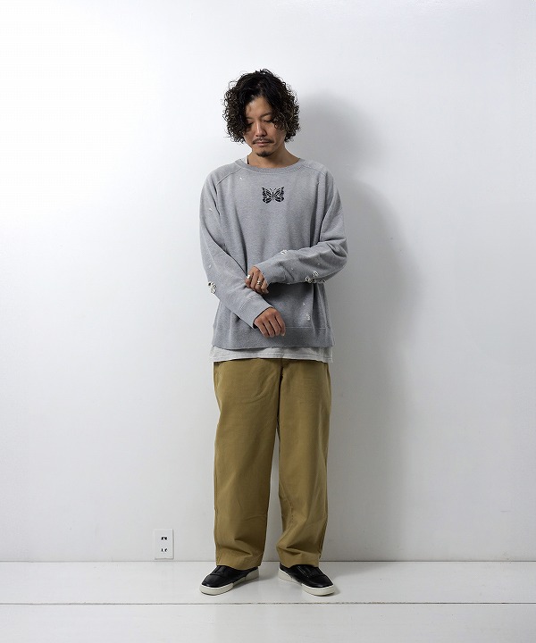 ニードルズ/Needles Deconstructed Sweat Shirt - Cotton French