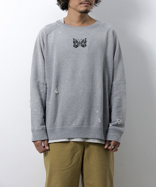 ニードルズ/Needles Deconstructed Sweat Shirt - Cotton French