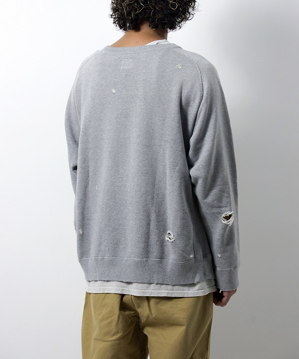 ニードルズ/Needles Deconstructed Sweat Shirt - Cotton French Terry