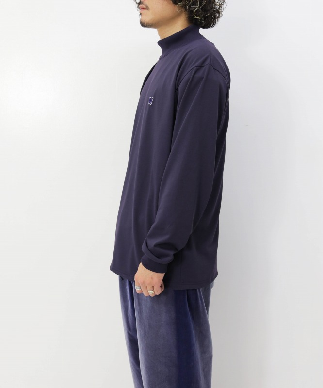 Needles MOCK NECK TEE - POLY JERSEYTシャツ/カットソー(七分/長袖)