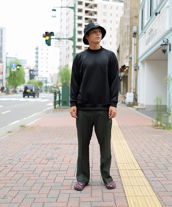 Needles/ニードルズ L/S Mock Neck Tee - C/Pe Bright Jersey（全3色