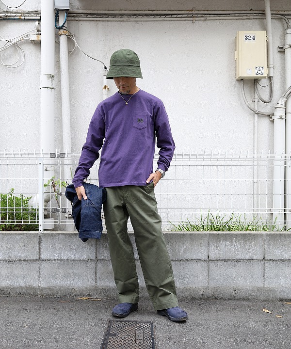 ニードルズ/Needles L/S Pocket Tee - Cotton Jersey（全3色