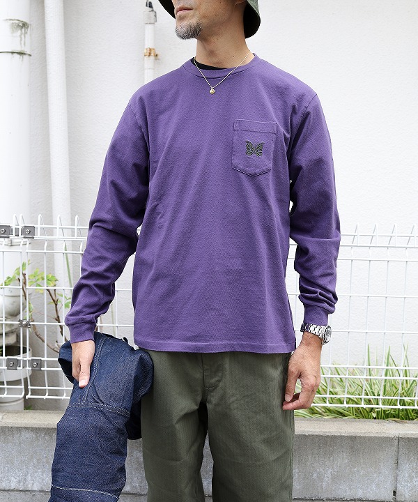 ニードルズ/Needles L/S Pocket Tee - Cotton Jersey（全3色