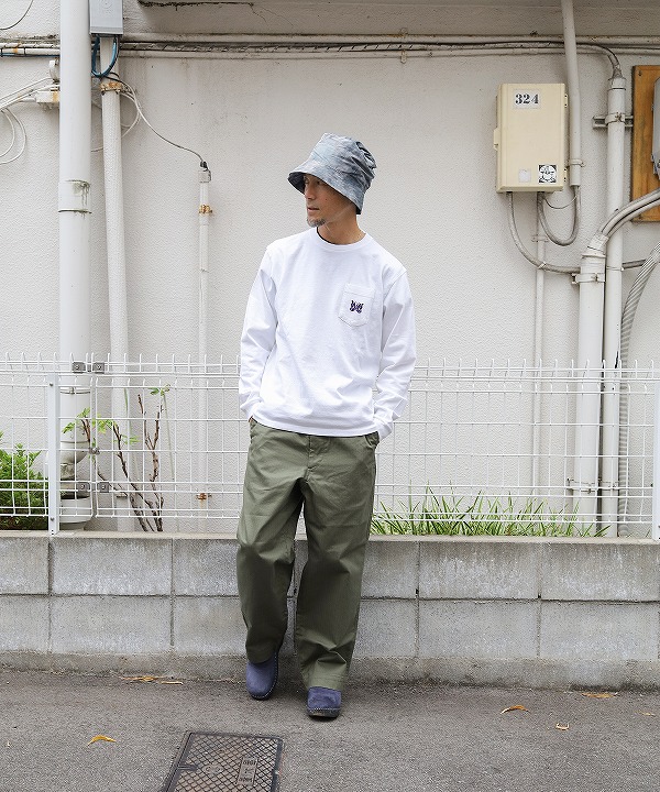 ニードルズ/Needles L/S Pocket Tee - Cotton Jersey（全3色