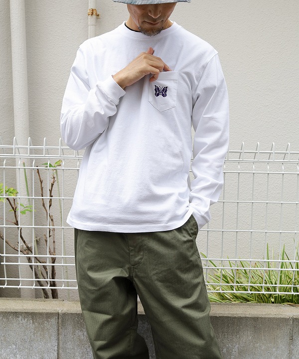 ニードルズ/Needles L/S Pocket Tee - Cotton Jersey（全3色