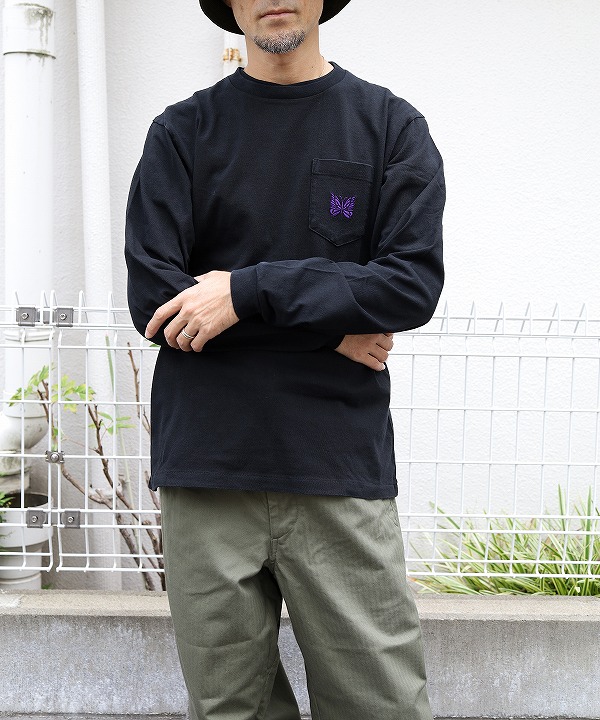 L/S Pocket Tee （NEEDLES） ブラック L NEEDLES（ニードルス）