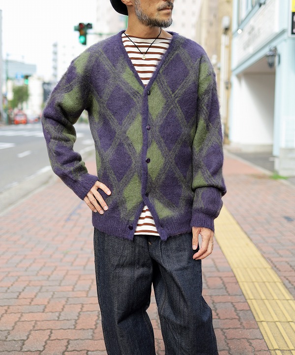 ニードルズ/Needles　Mohair Cardigan - Argyle