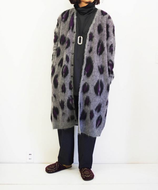 Needles/ニードルズ Mohair Long Cardigan   Leopard [トップス