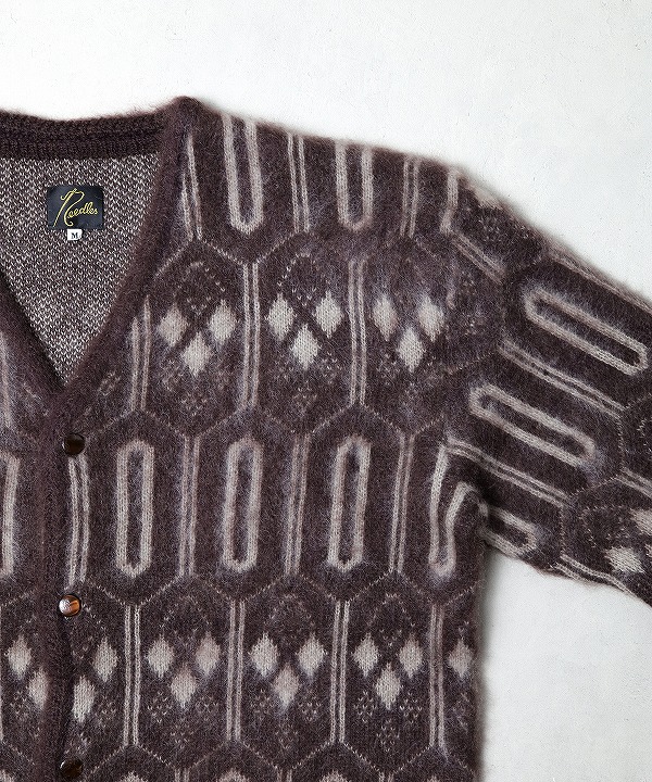 ニードルズ/Needles Mohair Cardigan - Geometric [トップス