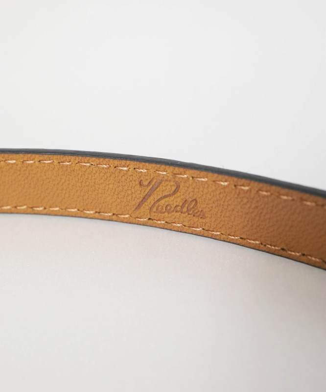 Needles/ニードルズ Peace Buckle Narrow Belt - Crocodile Embossed 