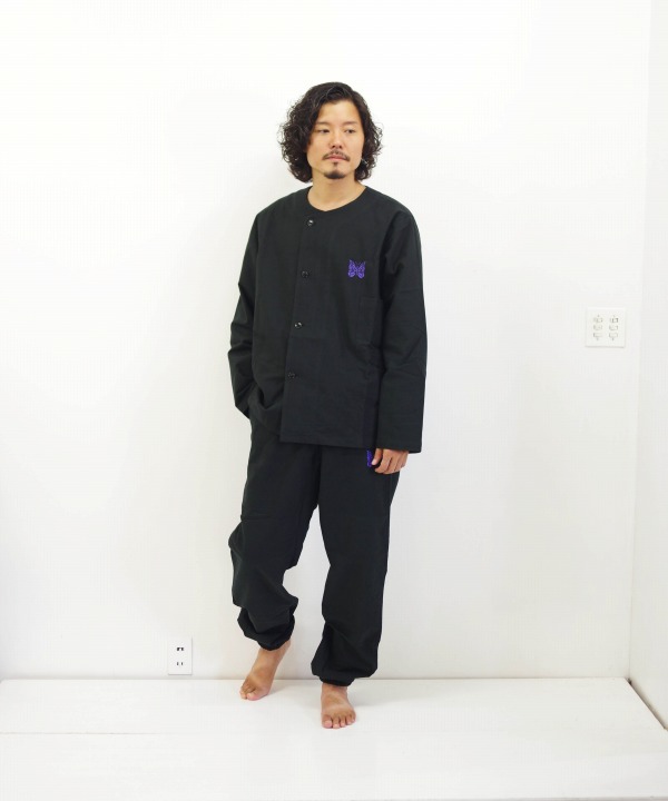 直送商品 Needles ニードルズ Pajama Set パジャマセット Black ...