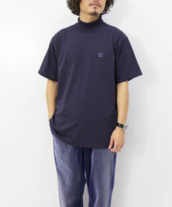 Needles/ニードルズ S/S Mock Neck Tee - Poly Jersey [カットソー・T