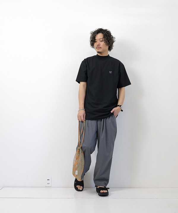 Needles/ニードルズ S/S Mock Neck Tee - Poly Pique