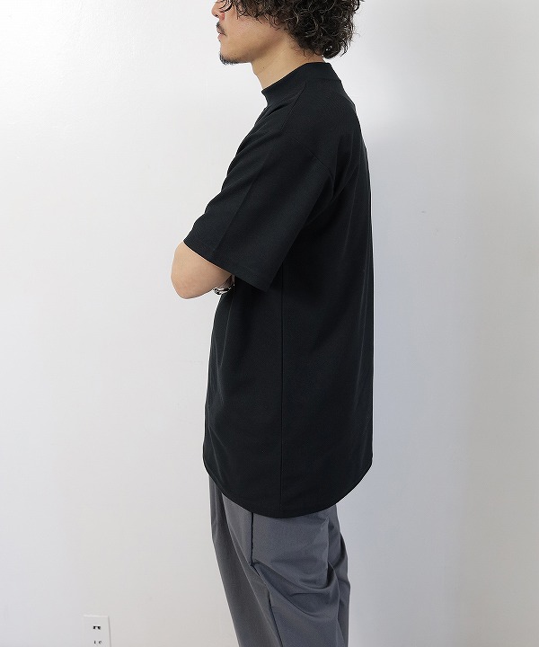 Needles/ニードルズ S/S Mock Neck Tee - Poly Pique