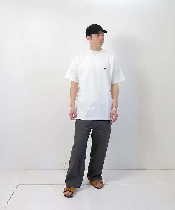Needles/ニードルズ S/S Mock Neck Tee - Poly Pique