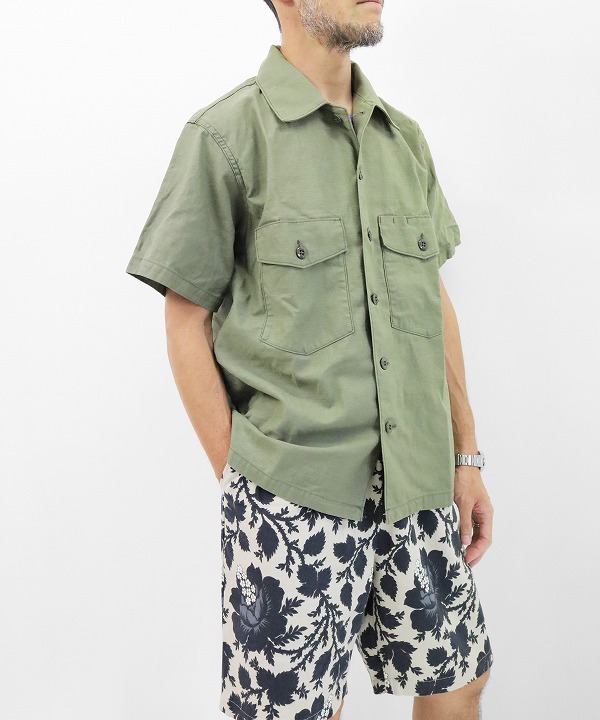 ニードルズ/Needles　S/S Fatigue Shirt - Backsateen（全2色）