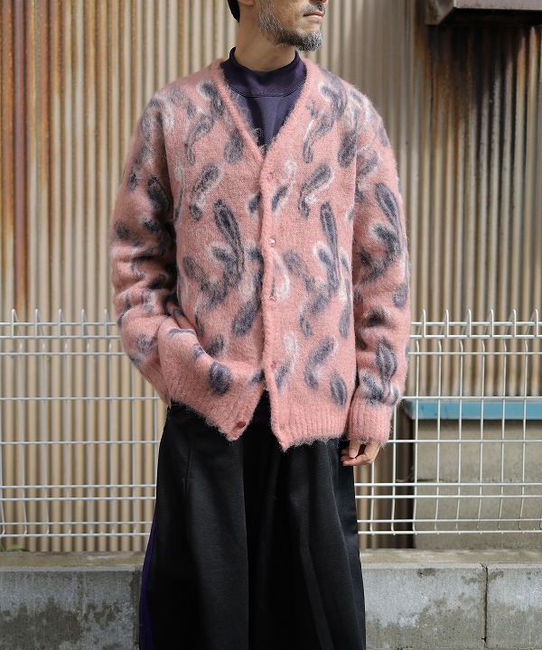 アンユーズドNeedles Mohair Cardigan ニードルス モヘア pink - www