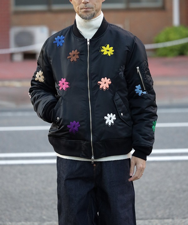 NOREMID クモの巣柄 ナイロンジャケット medium NOREMID クモの巣柄 ナイロンジャケット medium