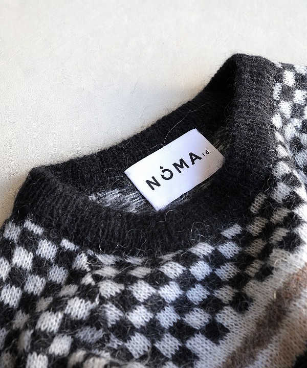 完璧わいふによる ノーマ ティーディー/NOMA Sweater Stripe & Checker t.d. トップス