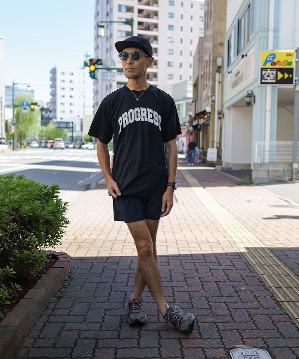 ウォーキング・ランニングウェア PROGRESS RUNNING CLUB DRY Tee プログレスランニングクラブ/Progress Running Club 