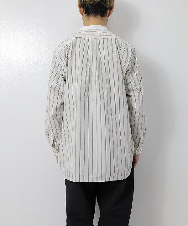 紳士 洗いざらしオックススタンドカラー長袖シャツ | 無印良品